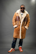 Men's Hunter Sheepskin Shearling Coat [Distressed]