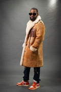 Men's Hunter Sheepskin Shearling Coat [Distressed]