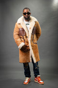 Men's Hunter Sheepskin Shearling Coat [Distressed]