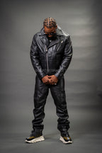 Men's Kia Classic Leather Biker Jacket [Black]
