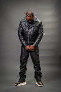 Men's Classic Leather Biker Jacket [Black]