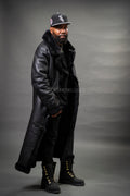 Men's Shearling Trench Coat [Black]