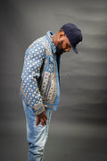 Men's Hand-Made Denim Jacket [Light Blue]