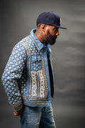 Men's Hand-Made Denim Jacket [Light Blue]