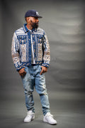 Men's Hand-Made Denim Jacket [Light Blue]