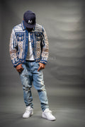 Men's Hand-Made Denim Jacket [Light Blue]