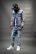 Men's Hand-Made Denim Jacket [Light Blue]