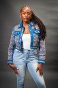 Women's Hand-Made Denim Jacket [Light Denim]