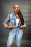 Women's Hand-Made Denim Jacket [Light Denim]