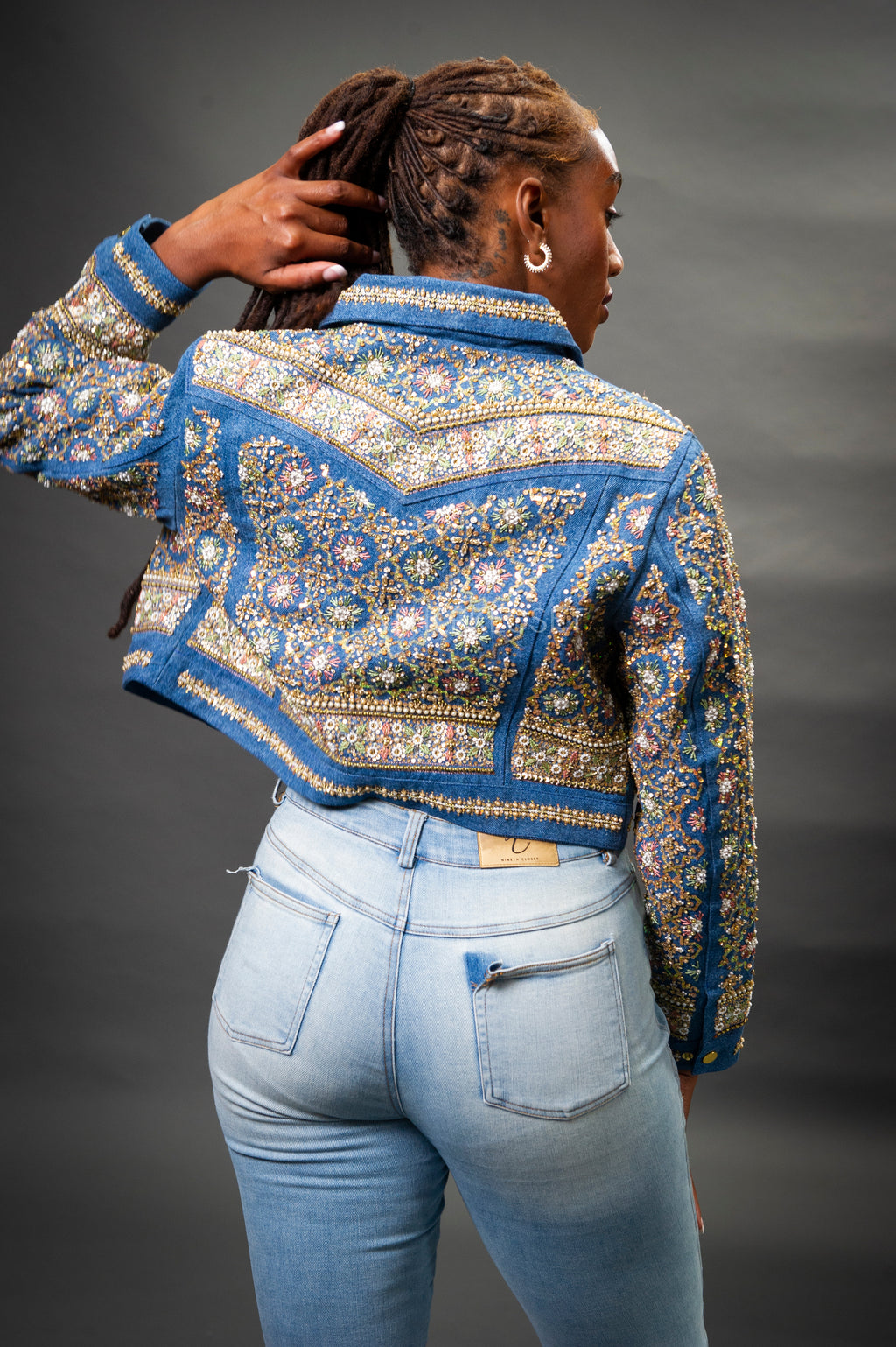 Women's Hand-Made Denim Jacket [Light Denim]