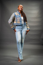 Women's Hand-Made Denim Jacket [Light Denim]