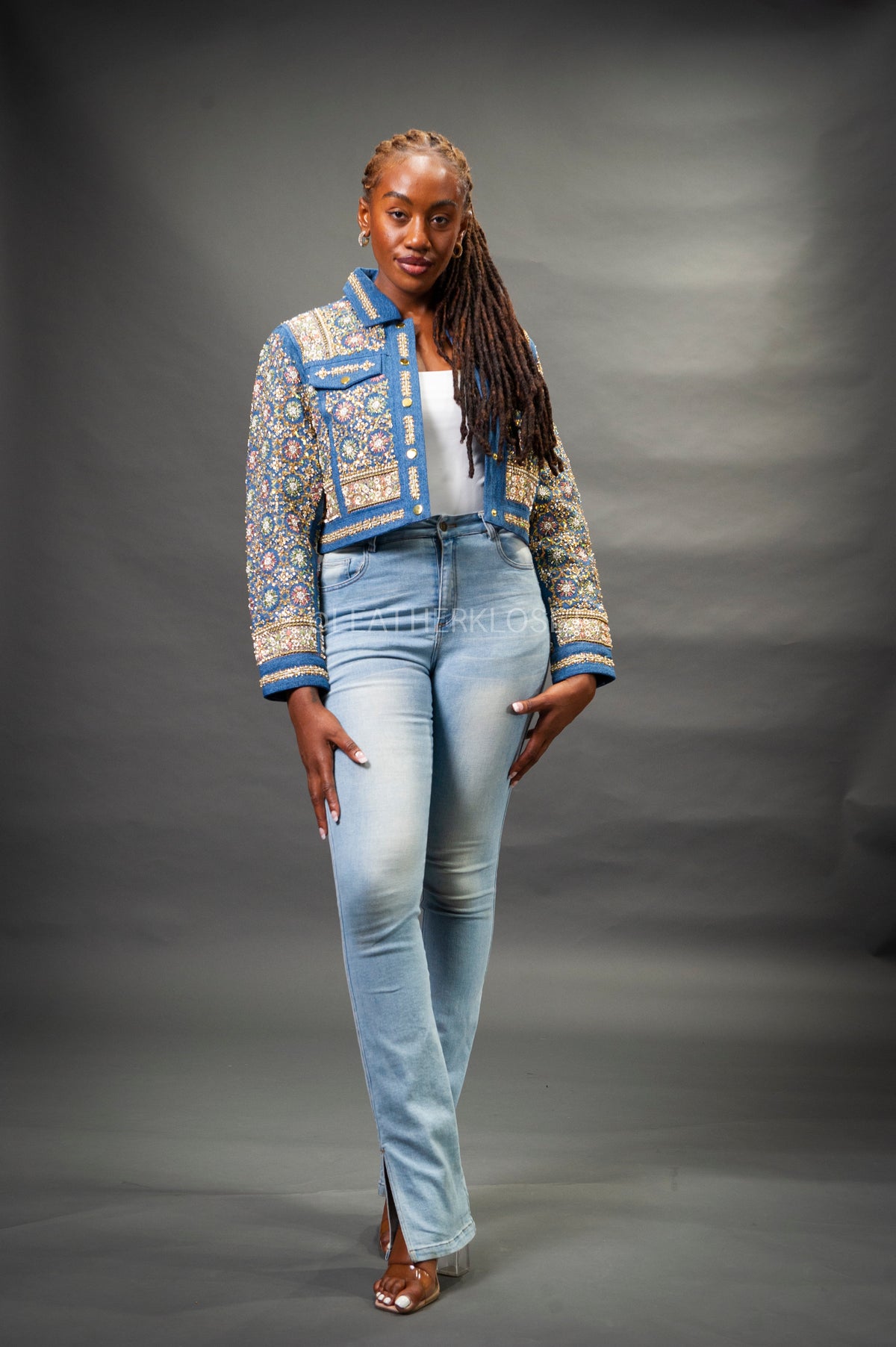 Women's Hand-Made Denim Jacket [Light Denim]
