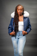 Women's Lucas Jacket With Premium Fox Fur Hood [Natural White]