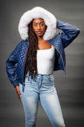 Women's Lucas Jacket With Premium Fox Fur Hood [Natural White]