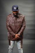 Men's Lazar Leather Jacket [Chocolate]