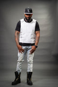 Men's Leather Vegas Vest [White]