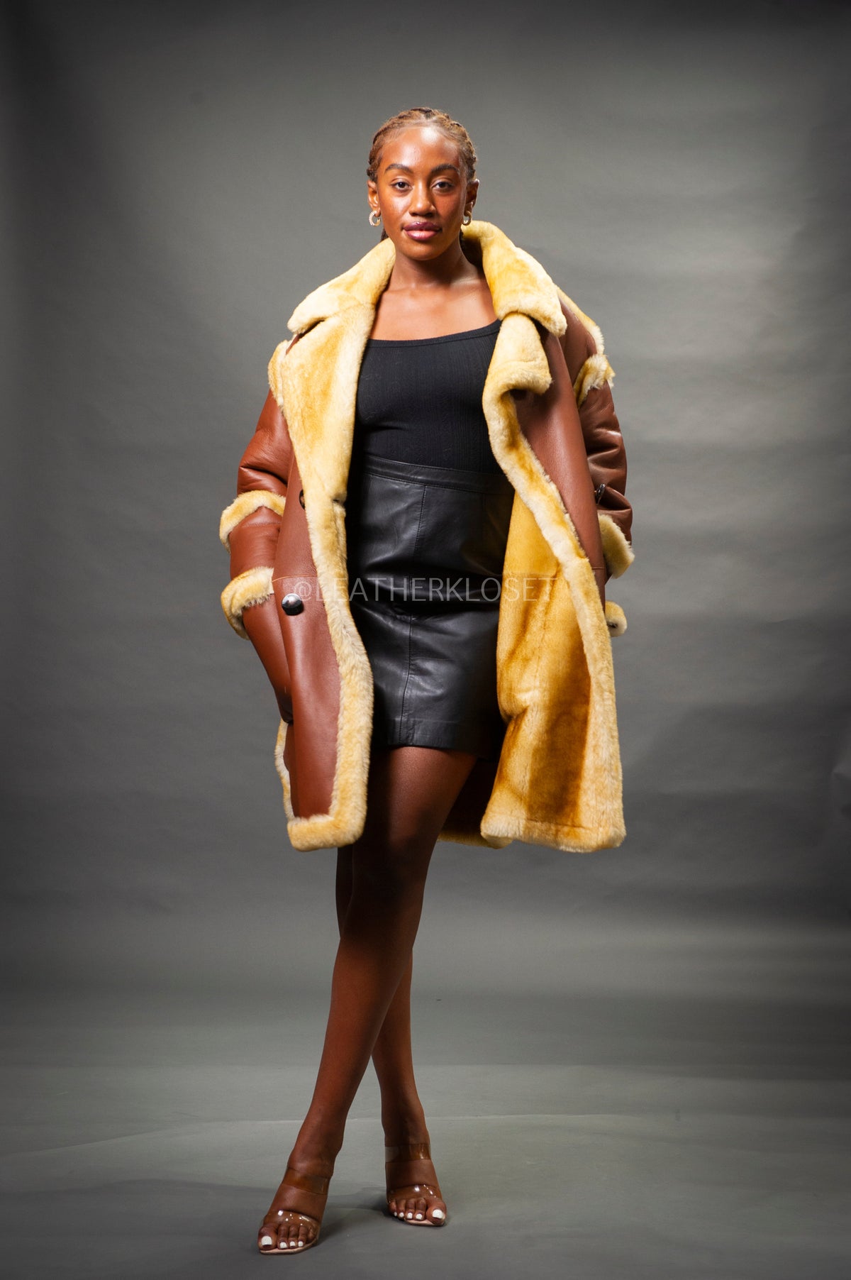 Women's Zuri Sheepskin Coat [Tan]