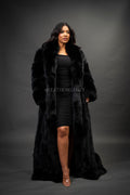 Women's Daisy Full Length Fox Trench [Black]