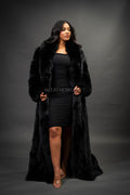 Women's Daisy Full Length Fox Trench [Black]