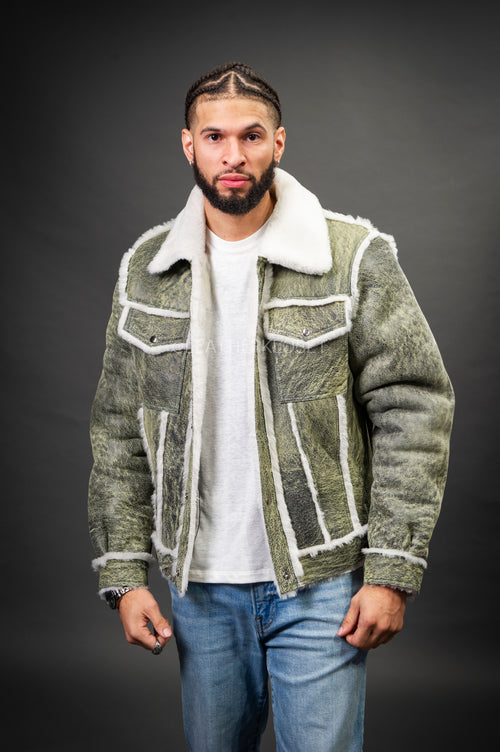 Men's Shepherd Shearling Jacket [Bean Stalk]