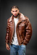 Men's Shepherd Shearling Jacket [Cognac]