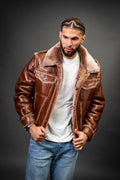 Men's Shepherd Shearling Jacket [Cognac]