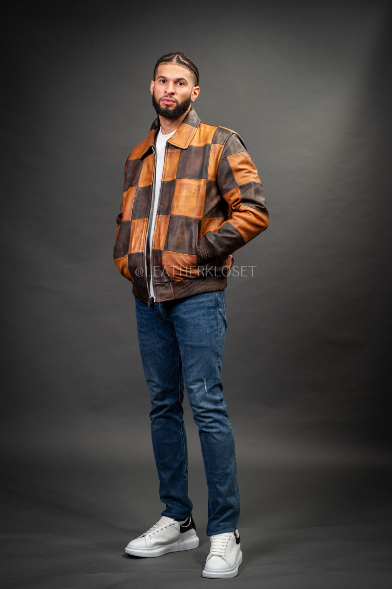 Men's Checkmate Jacket [Caramel Crunch /Copper]