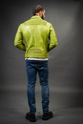 Men's Trey Biker Jacket [Green Distressed]