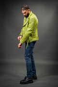 Men's Trey Biker Jacket [Green Distressed]