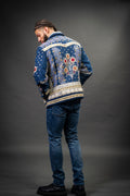 Men's Hand-Made Denim Jacket [Dark Blue]