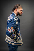 Men's Hand-Made Denim Jacket [Dark Blue]