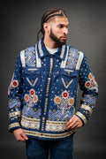 Men's Hand-Made Denim Jacket [Dark Blue]