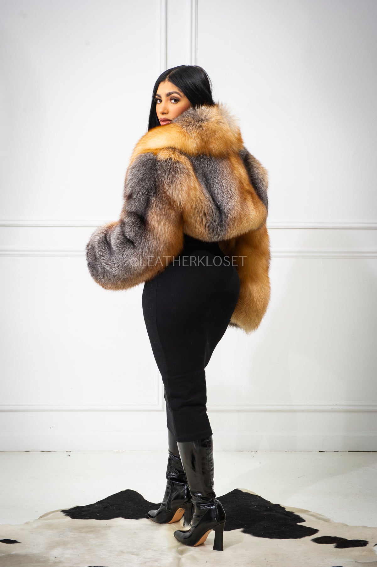 Women's Taylor Crop Fox Bomber [Natural]