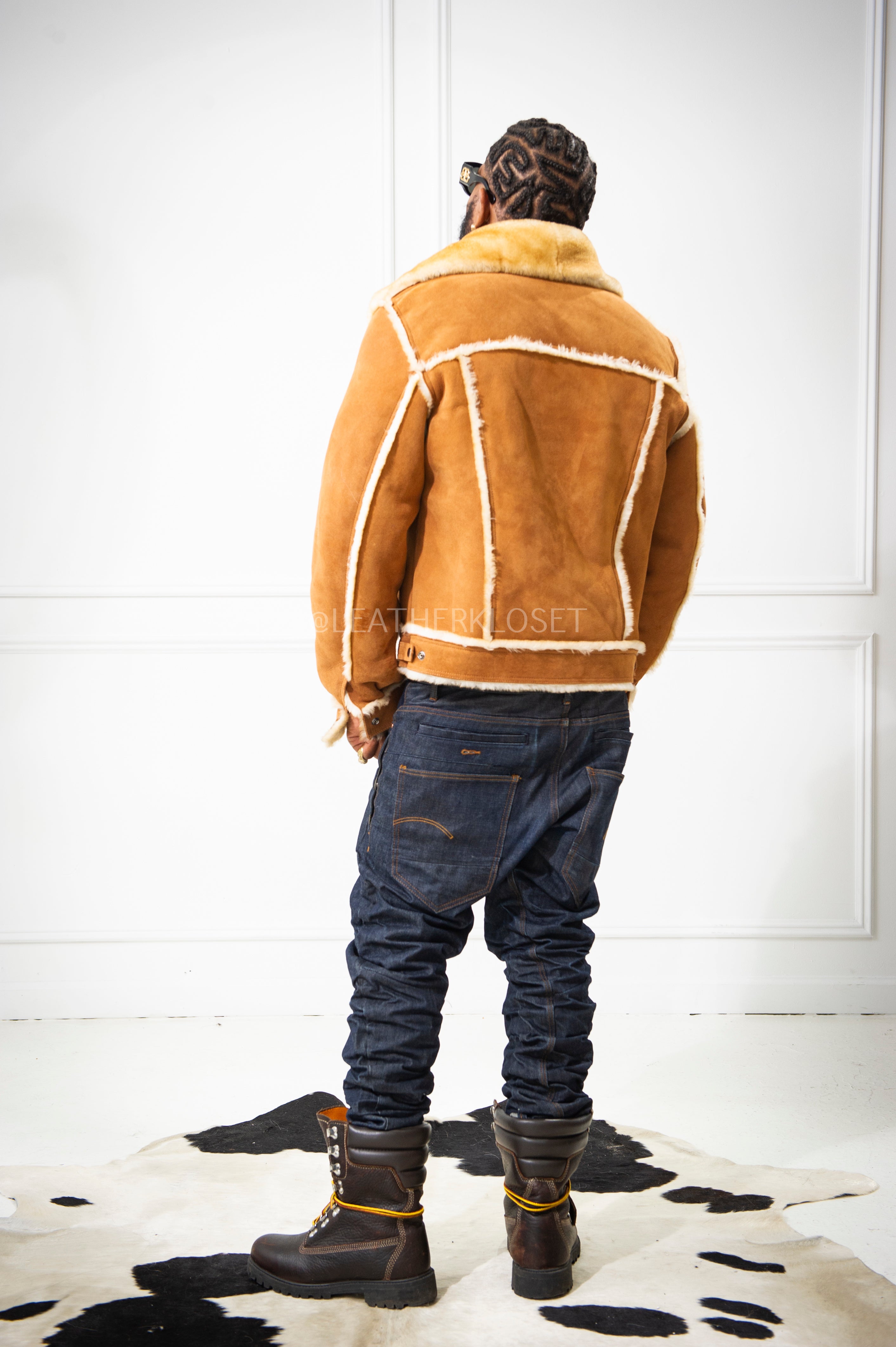 Men's Shepherd Shearling Jacket [Tan] – LeatherKloset