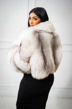 Women's Charlotte Crop Fox Bomber [Arctic Fox]