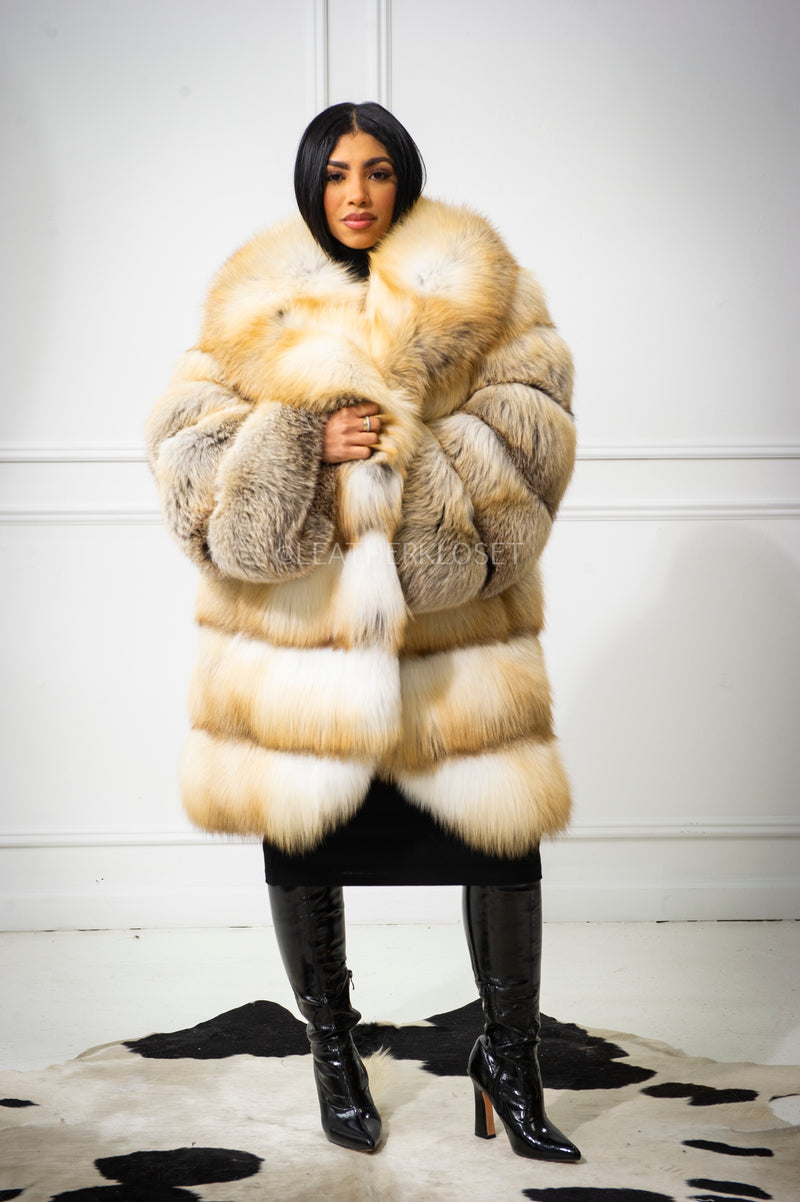 Women's Remi 3/4 Fox Coat [Golden Island]