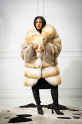 Women's Remi 3/4 Fox Coat [Golden Island]