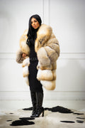 Women's Remi 3/4 Fox Coat [Golden Island]