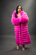 Women's Alia Fox Coat [Hot Pink]