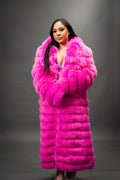 Women's Alia Fox Coat [Hot Pink]