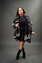 Women's Lil Red Riding Hood Cashmere Cape [Black]