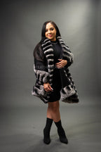 Women's Lil Red Riding Hood Cashmere Cape [Black]