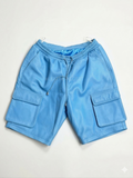 Men's Leather Cargo Shorts