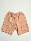 Men's Leather Cargo Shorts