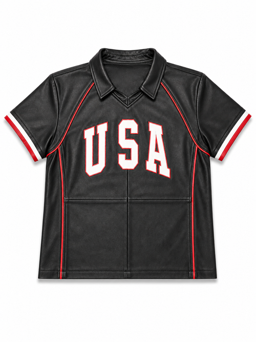 Men's Leather Football Jersey [USA]