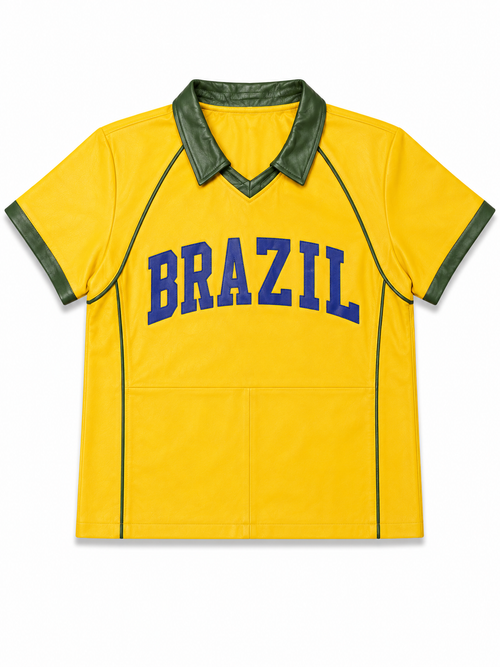 Men's Leather Football Jersey [Brazil]