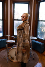 Women's Mia Mink 3/4 Coat [Natural]