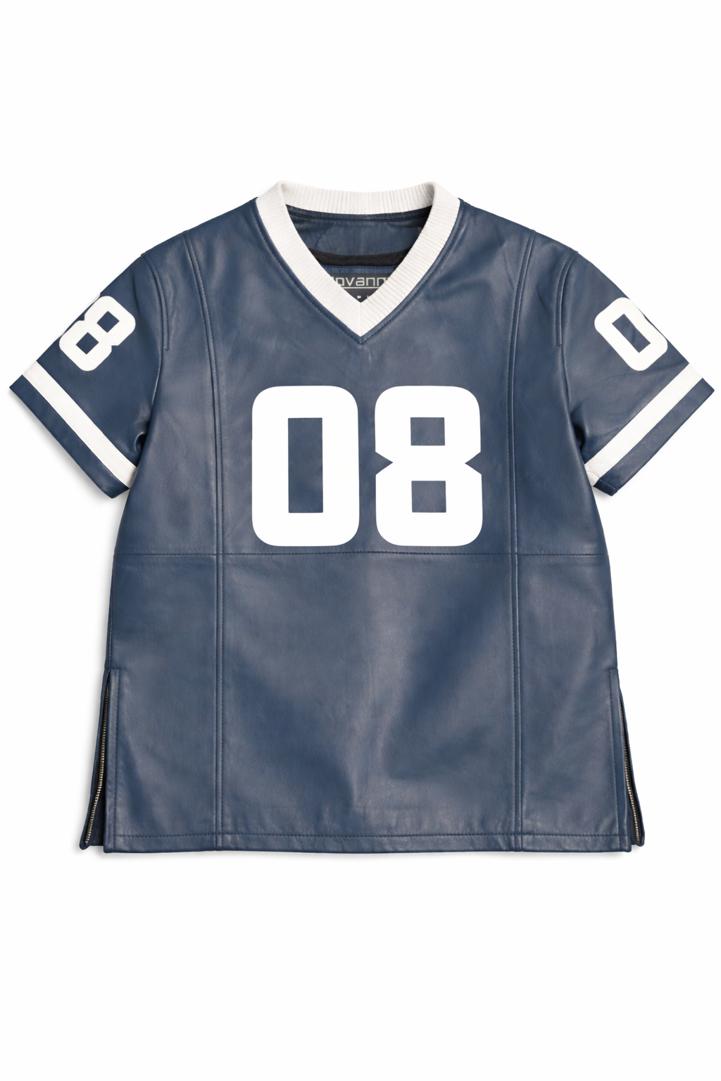 Men's Leather Jersey [Navy/White]