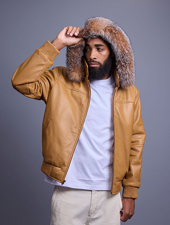 Men's better Days Jacket fur leather