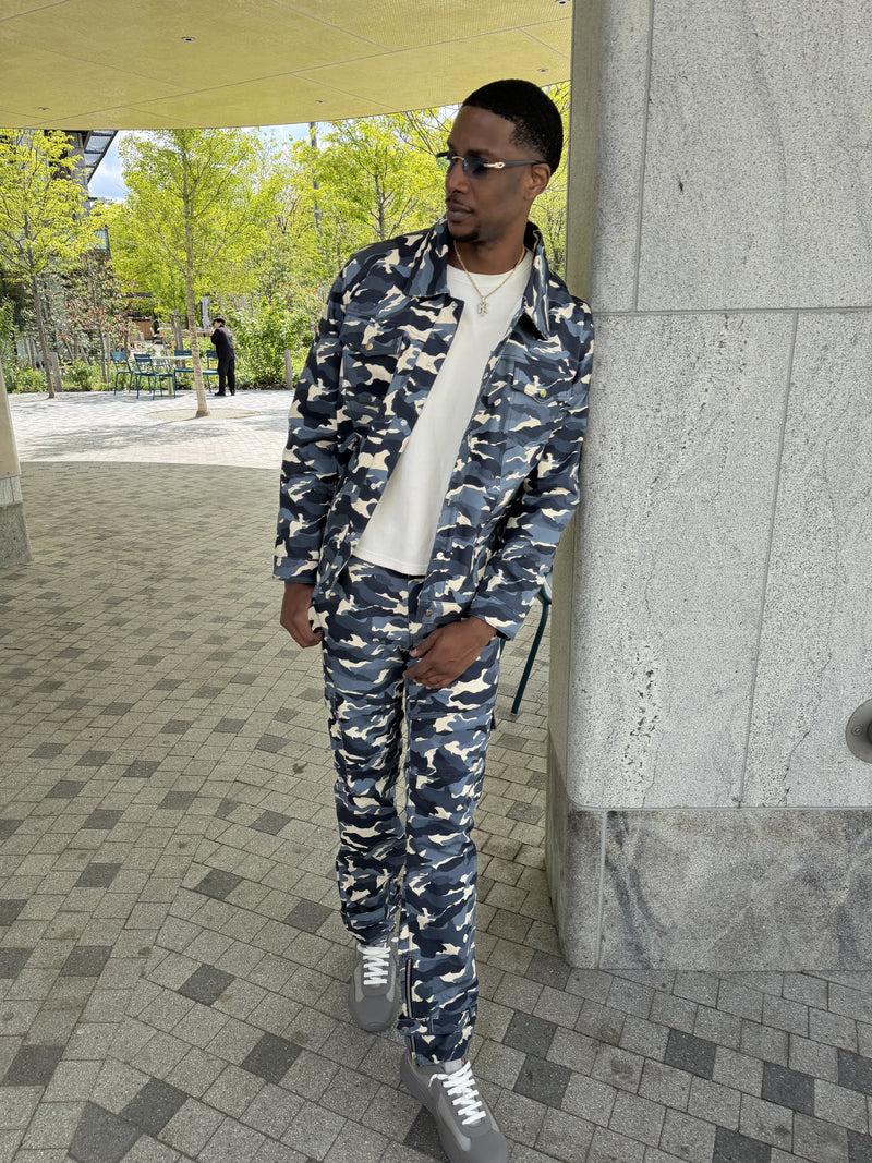 Men's Better Days Jacket And Pant Set [Blue Camo]